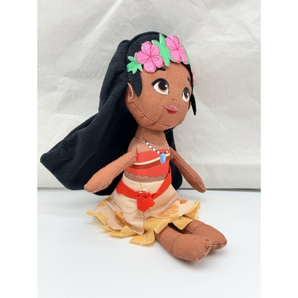 Disney Princess Moana Plush 12" Just Play Canvas Fabric Ragdoll Embroidered Face - Picture 2 of 11